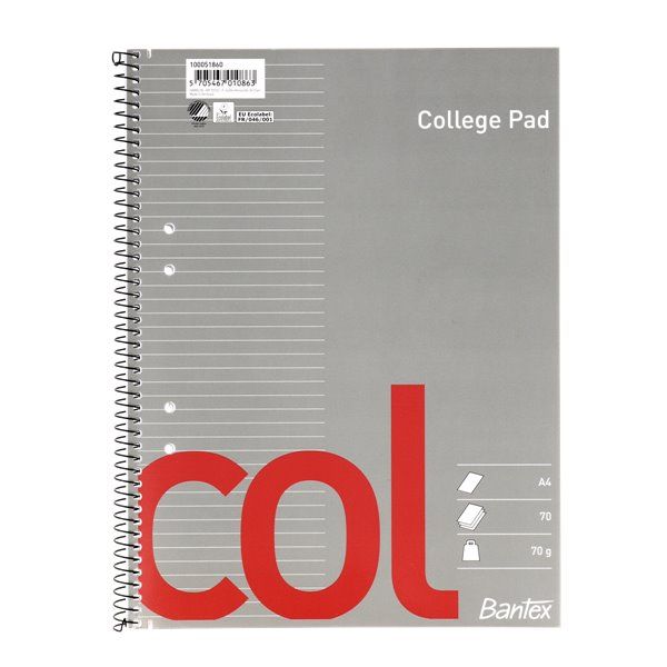 Kollegieblock A4 SE 70 gram linjerat